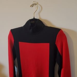 NWT Balmain X H&M red and black bodycon dress